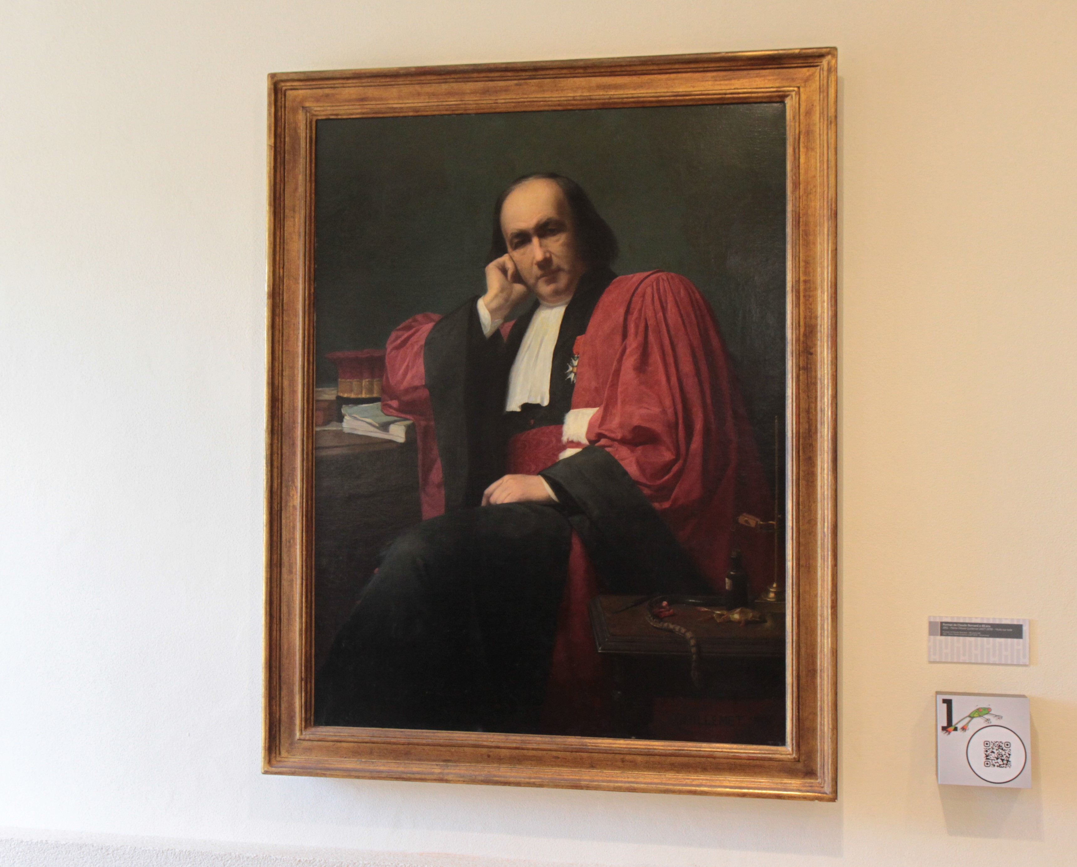 Claude Bernard à 48 ans by Pierre-Désireé Guillemet (1861), Claude Bernard's home-museum, Saint-Julien - 1.JPG